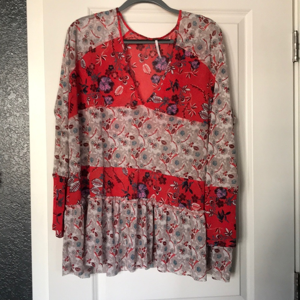 Free People Flowy Blouse